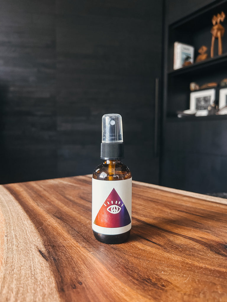 Studio Cuela 3rd Eye Love Atmosphere Mist in amber glass bottle