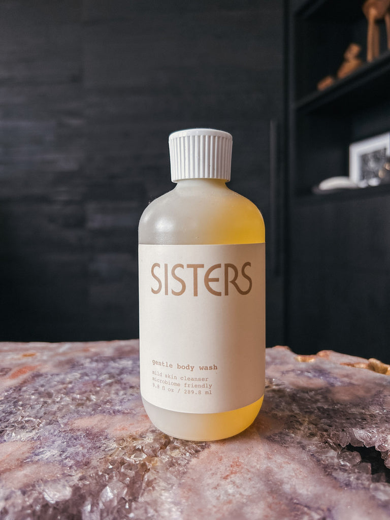 Sister's gentle body wash with clean, nourishing ingredients.