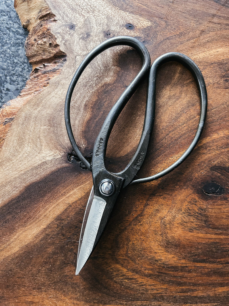Garden Scissors made from Japanese carbon steel.