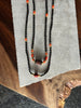 46" Onyx Coral Carved Wood 