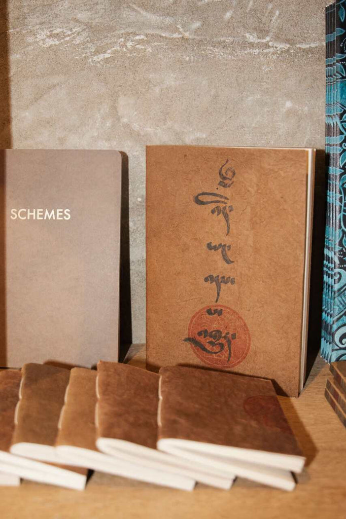 Nepalese Lokta Notebook in two sizes.