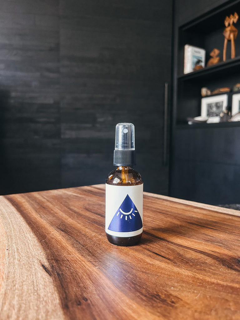 Studio Cuela Sleep Atmosphere Mist in amber glass bottle with minimalist label